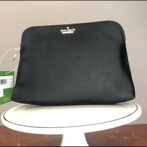 Kate Spade Black Small Briley make up bag.